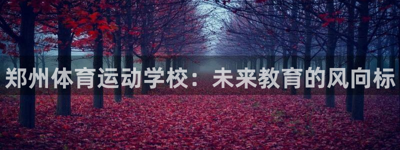MK体育官网下载平台：郑州体育运动学校：未来教育的风向标